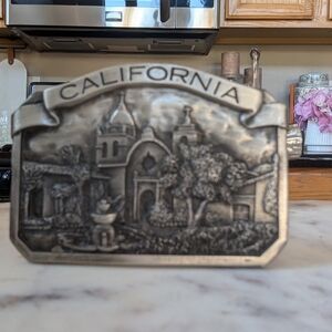 California Silver Belt Buckle(Bergamot Brass Works)